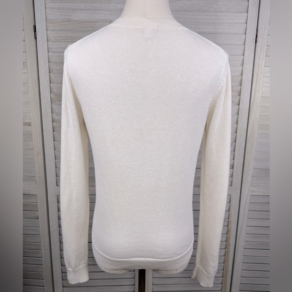 GAP Crewneck Sweater Lightweight Ivory-Small - Picture 2 of 2